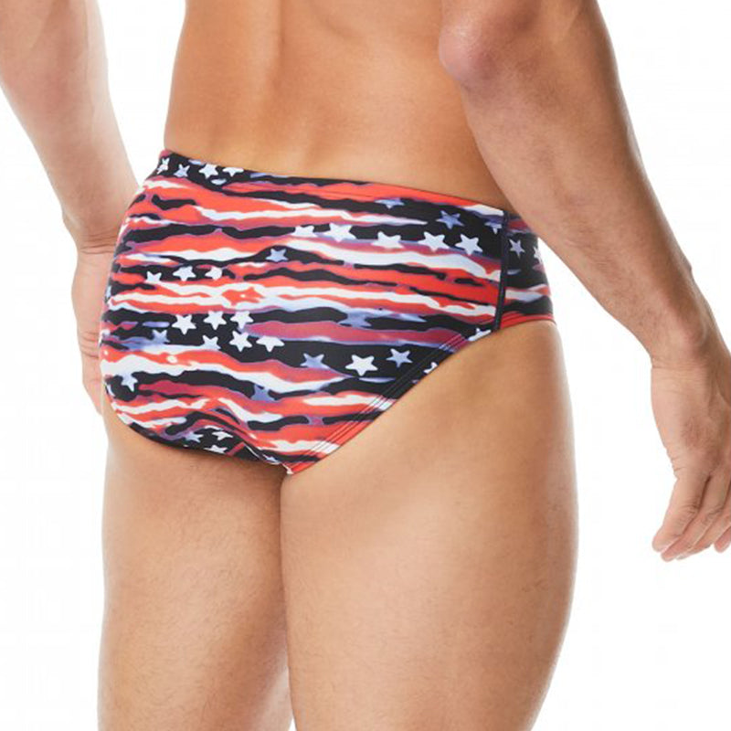 TYR - Men’s All American All Over Racer Swimsuit - Red/White/Blue
