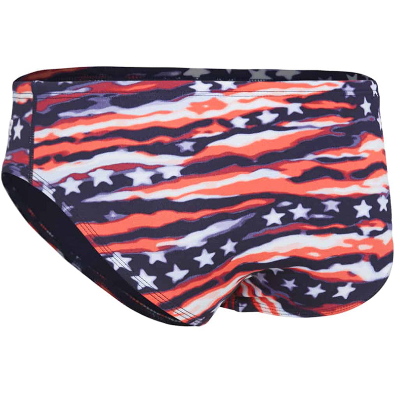 TYR - Men’s All American All Over Racer Swimsuit - Red/White/Blue
