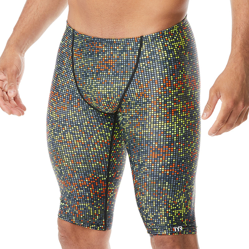 TYR - Men’s Atomic All Over Jammer Swimsuit - Black/Multi