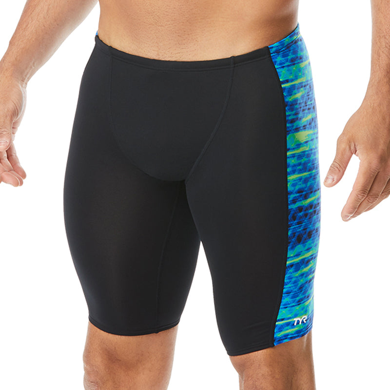 TYR - Men’s Castaway Hero Jammer Swimsuit - Blue/Green