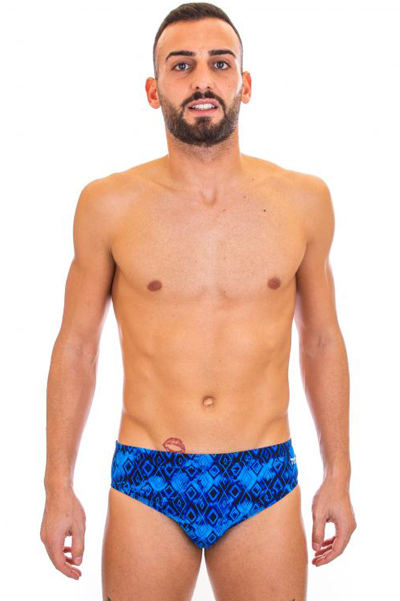 TYR - Men’s Glacial All Over Racer Swimsuit - Blue