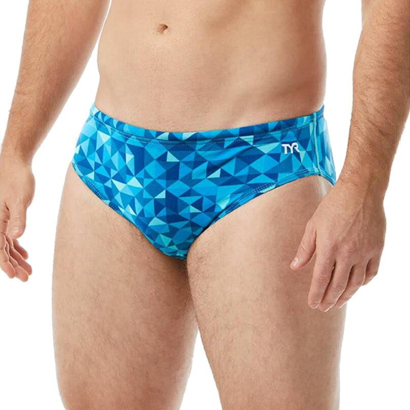 TYR - Men’s Optic Racer Swimsuit - Teal/Multi