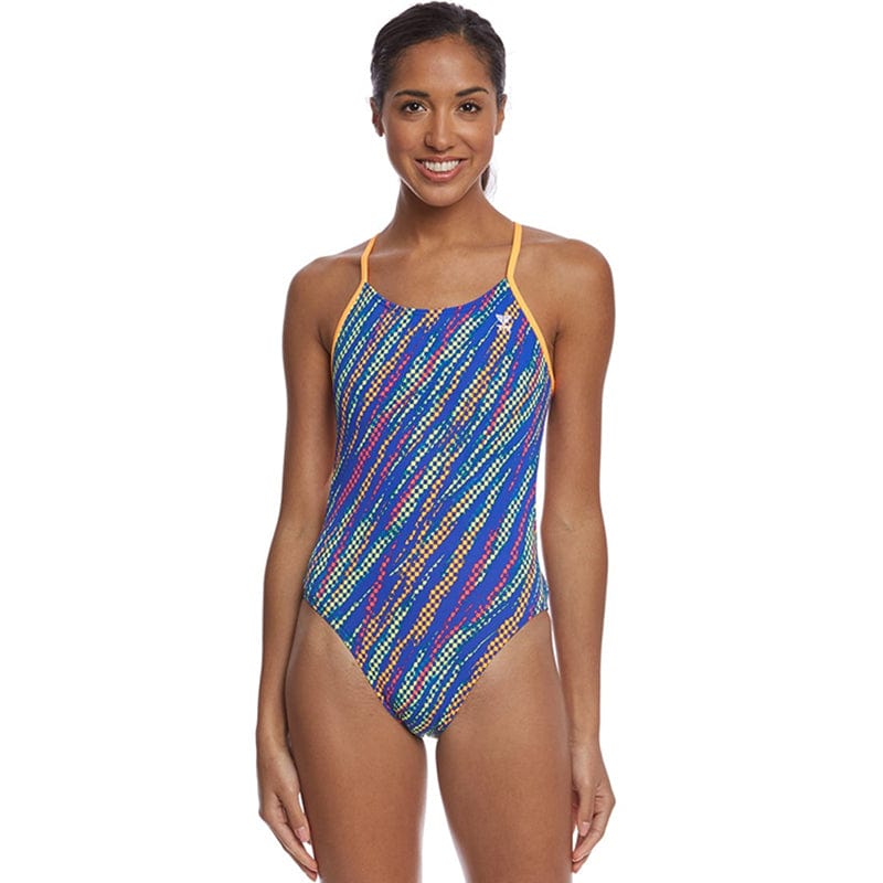 TYR - Sassari Cutoutfit Ladies Swimsuit - Royal/Yellow