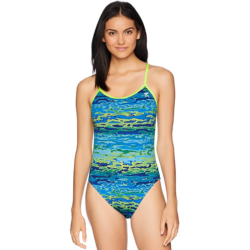 TYR - Serenity Trinityfit Ladies Swimsuit - Blue/Green