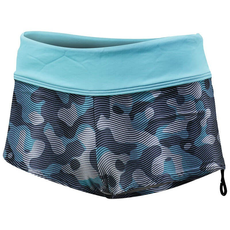 TYR - Women’s Active Della Boyshort-Lavare - Grey/Mint
