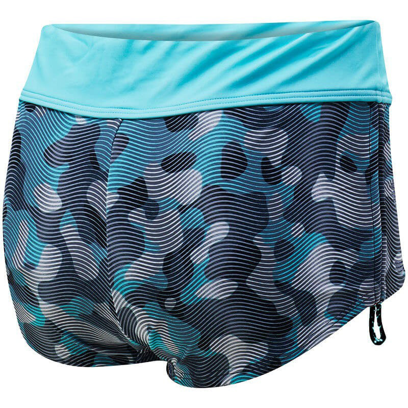 TYR - Women’s Active Della Boyshort-Lavare - Grey/Mint