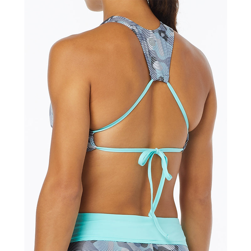 TYR - Women’s Active Kira Top- Lavare - Grey/Mint