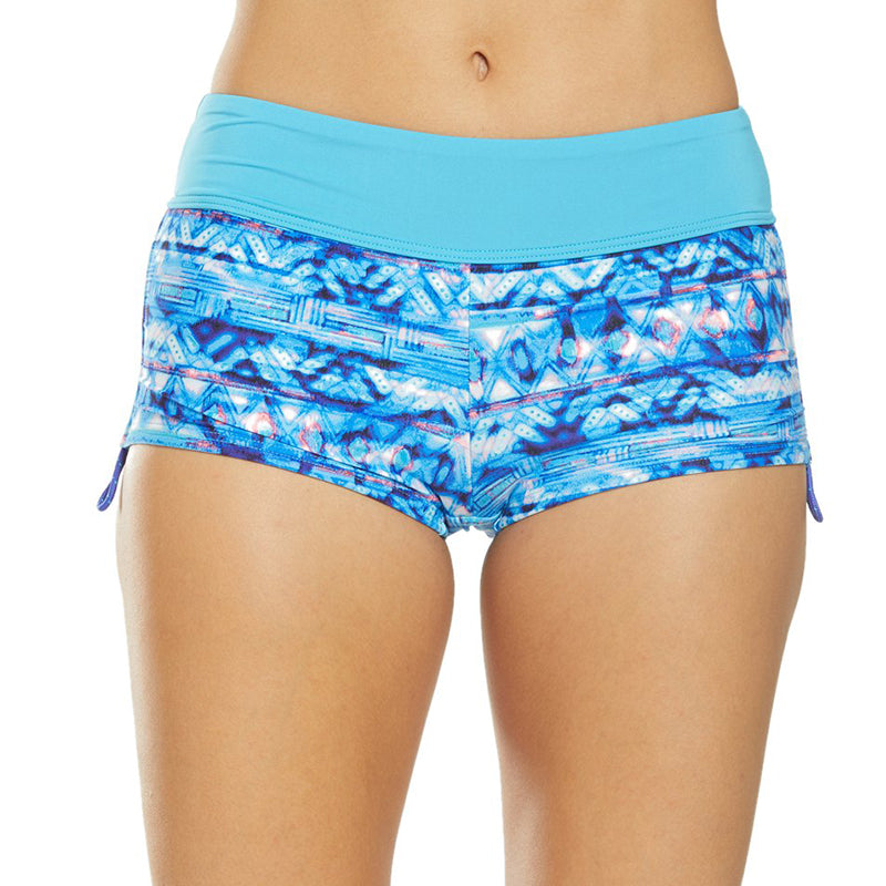 TYR - Women’s Della Boyshort-Sundrata - Turquoise