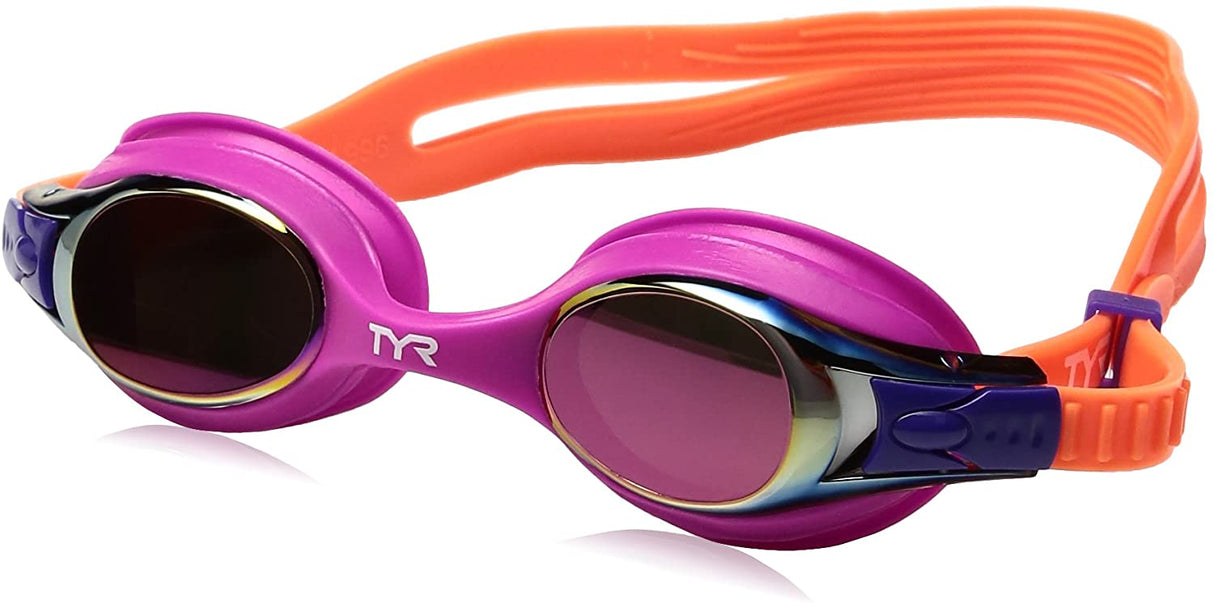TYR - Kids Swimple Mirrored Goggles - Pink/Orange
