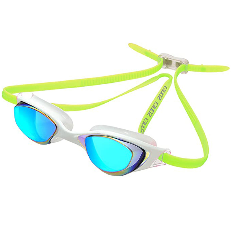Zone3 - Aspect Goggle Rainbow Mirror - Lime/White