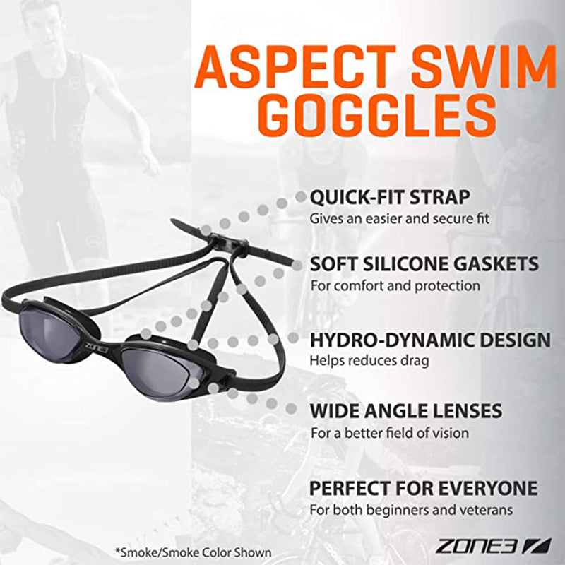 Zone3 - Aspect Goggle Rainbow Mirror - Lime/White