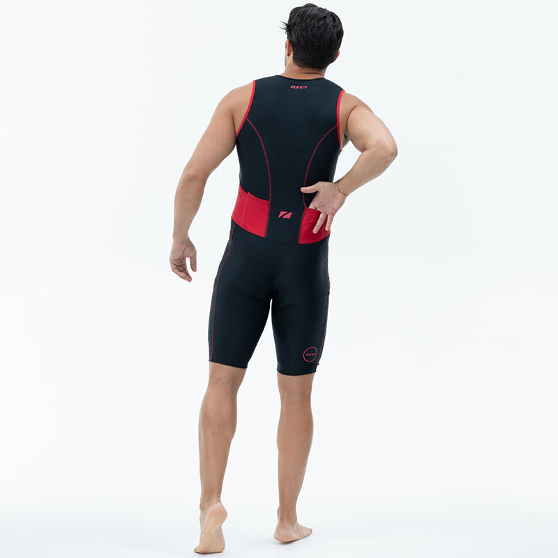 Zone3 - Men's Activate Trisuit - Black/Red
