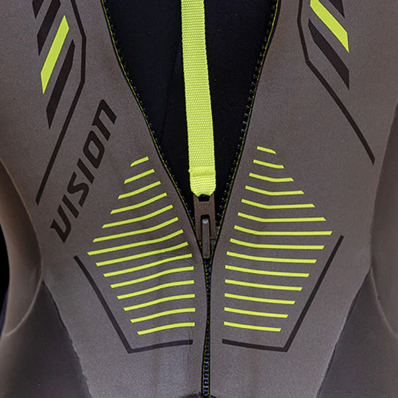 Zone3 - Mens Sleeveless Vision Wetsuit - Black/Green