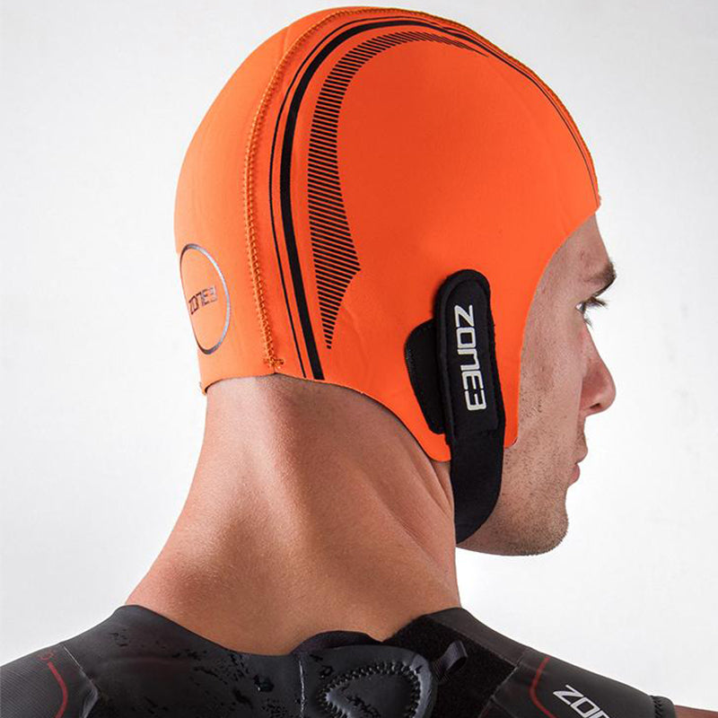 Zone3 - Neoprene Swim Cap - Orange