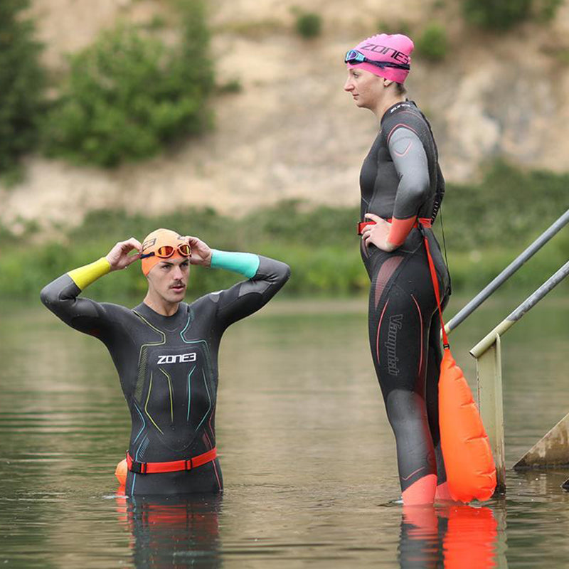 Zone3 - Safety Belt with Tow Float Pouch - HI-VIS Orange