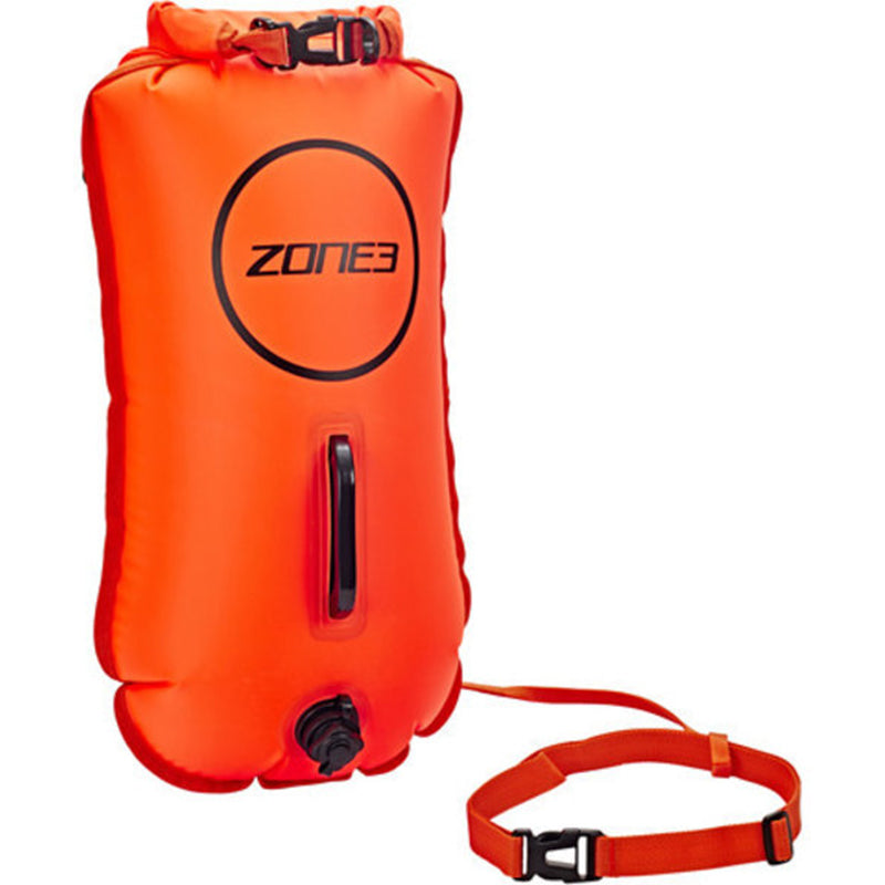 Zone3 - Swim Safety Buoy/Dry Bag 28L - HI-VIS Orange