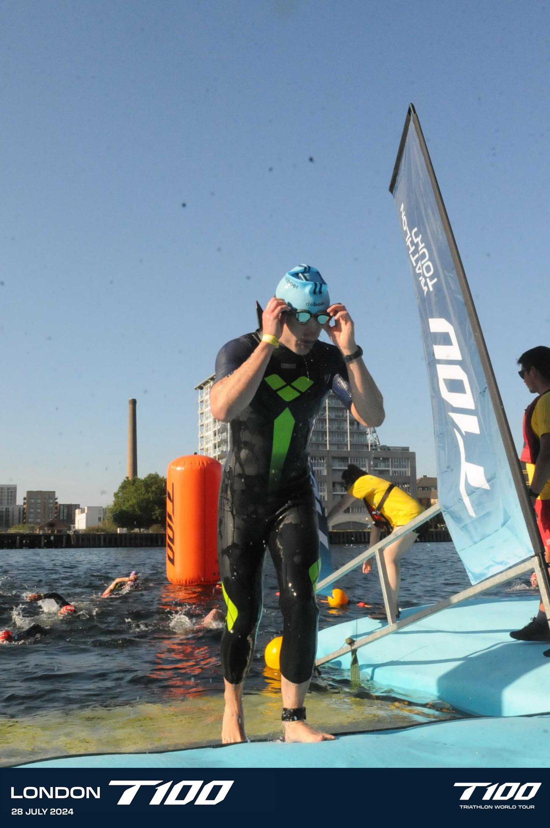 Swimmer Out of Water - My First Triathlon Experience