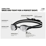 Arena - Cobra Core Swipe Goggle - Blue/Blue/Black