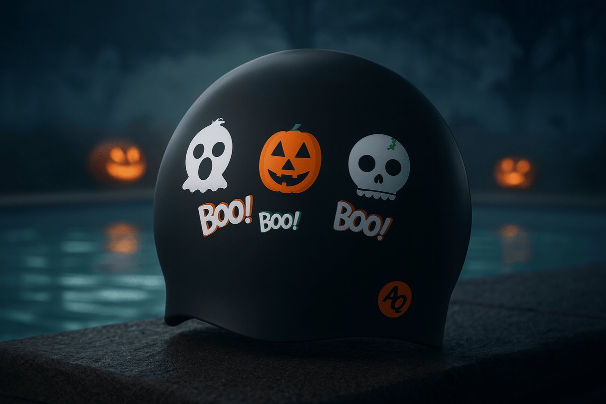 Boo! - Halloween Swim Hat