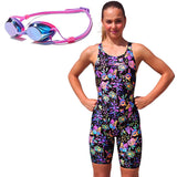 Amanzi - Bloomfields Girls Kneelength & Axion Prismatic Mirrored Lens Goggles