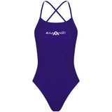 Amanzi - Blueberry Ladies Tie Back One Piece