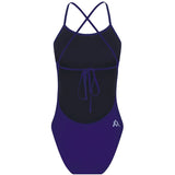 Amanzi - Blueberry Ladies Tie Back One Piece