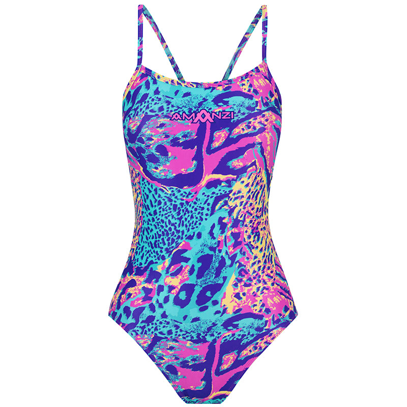Amanzi Serengeti Girls Proback One Piece Aqua Swim Supplies
