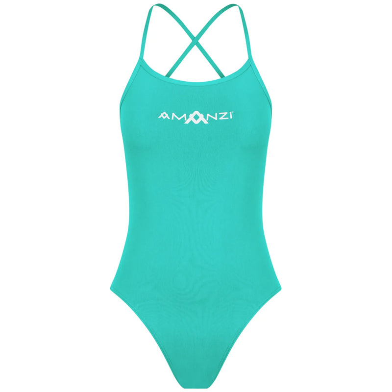 Amanzi - Spearmint Ladies Tie Back One Piece