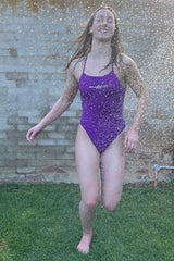 Amanzi - Violet Tie Back Ladies One Piece Swimsuit
