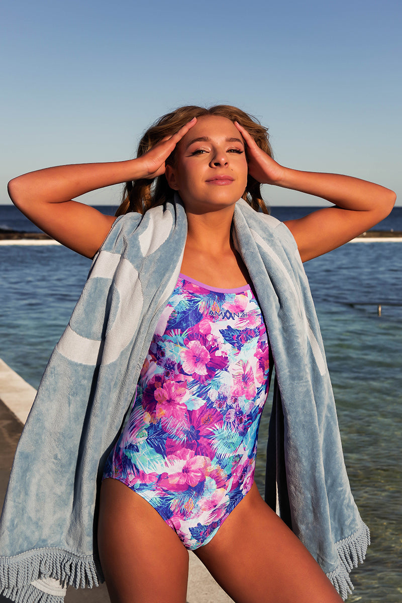 Amanzi - Wild Blooms Girls Proback One Piece