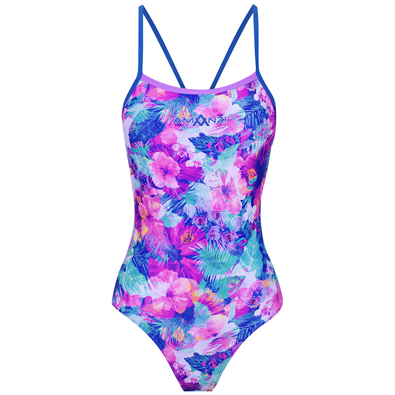 Amanzi - Wild Blooms Girls Proback One Piece – Aqua Swim Supplies