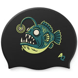 Angler Fish - Halloween Swim Hat - Black