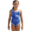 AQUA - Xmas Girls Thin Strap One Piece - Blue