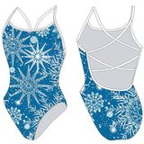 AQUA - Xmas Women Training Back One Piece - Blue