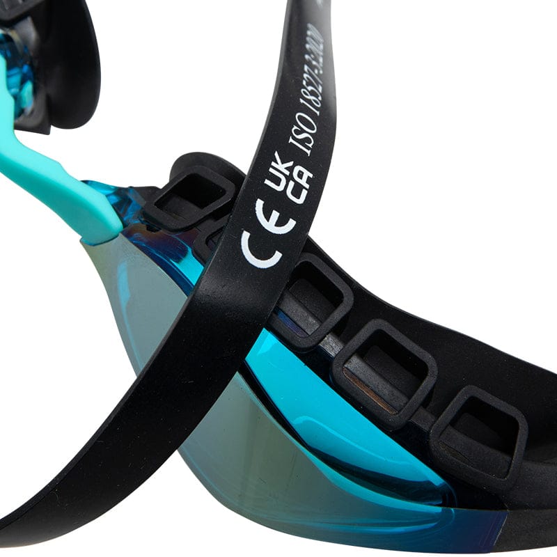 Arena - Air Sonic Mirror Racing Goggles - Aqua/Black