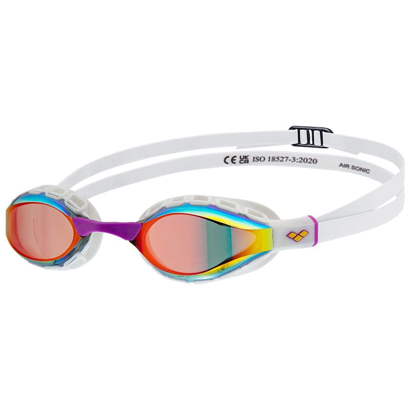 Arena - Air Sonic Mirror Racing Goggles - Gold/White