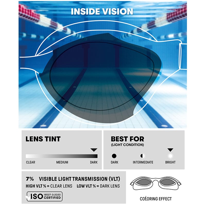 Arena - Air Sonic Mirror Racing Goggles - Silver/Anthracite
