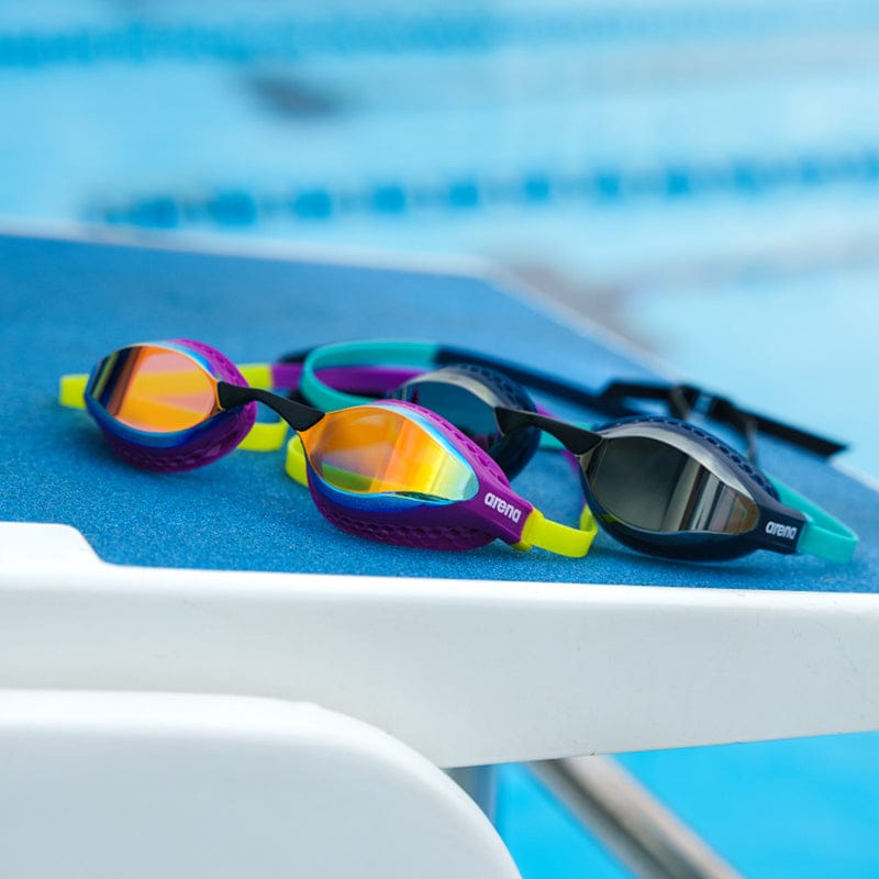 Arena - Air Speed Mirror Goggle - Silver/Navy/Water