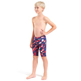 Arena - Aqua Gleam Limited Edition Boys Powerskin ST Next Jammers – Red/White/Blue