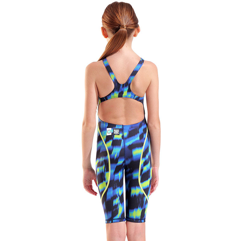Arena - Aqua Gleam Limited Edition Girls Powerskin ST Next Open Back – Aqua/Gleam
