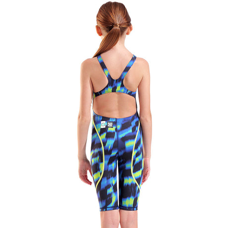 Arena - Aqua Gleam Limited Edition Girls Powerskin ST Next Open Back – Aqua/Gleam