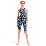 Arena - Aqua Gleam Limited Edition Girls Powerskin ST Next Open Back – Aqua/Gleam