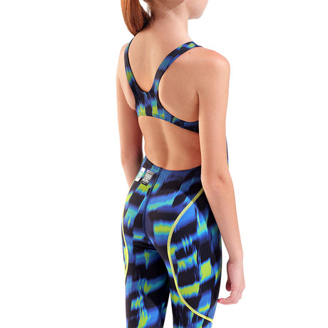 Arena - Aqua Gleam Limited Edition Girls Powerskin ST Next Open Back – Aqua/Gleam