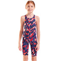 Arena - Aqua Gleam Limited Edition Girls Powerskin ST Next Open Back – Red/White/Blue
