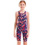 Arena - Aqua Gleam Limited Edition Girls Powerskin ST Next Open Back – Red/White/Blue
