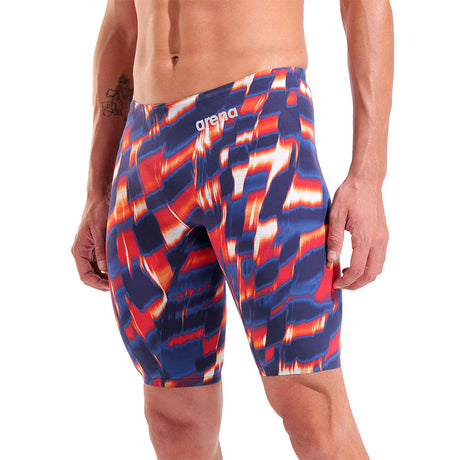 Arena - Aqua Gleam Limited Edition Men's Powerskin Carbon Air3 Jammer – Red/White/Blue