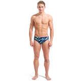 Arena - Aqua Gleam Limited Edition Men's Wave Swim Brief - Black/Multi