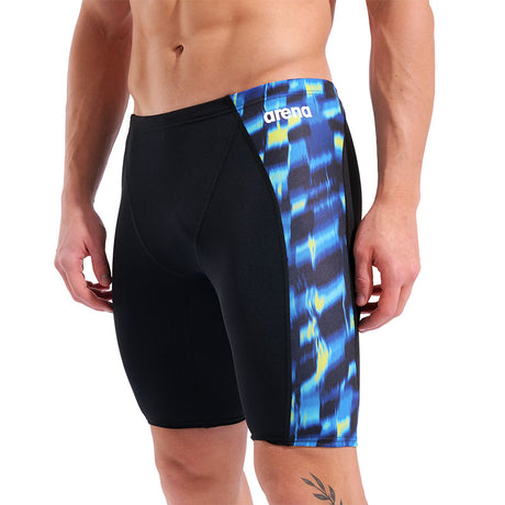 Arena - Aqua Gleam Limited Edition Men's Wave Swim Jammer - Black/Multi