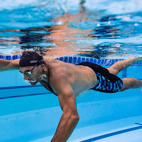 Arena - Aqua Gleam Limited Edition Men's Wave Swim Jammer - Black/Multi