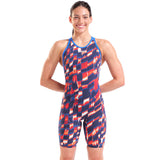 Arena - Aqua Gleam Limited Edition Women's Closed-Back Powerskin Carbon Air3 Kneeskin – Red/White/Blue